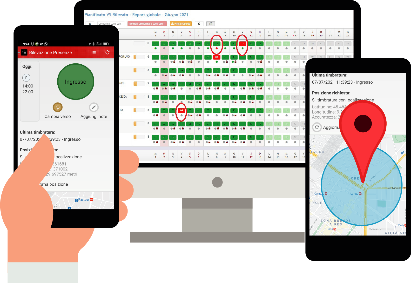 Look&Go Software timbratura geolocalizzata