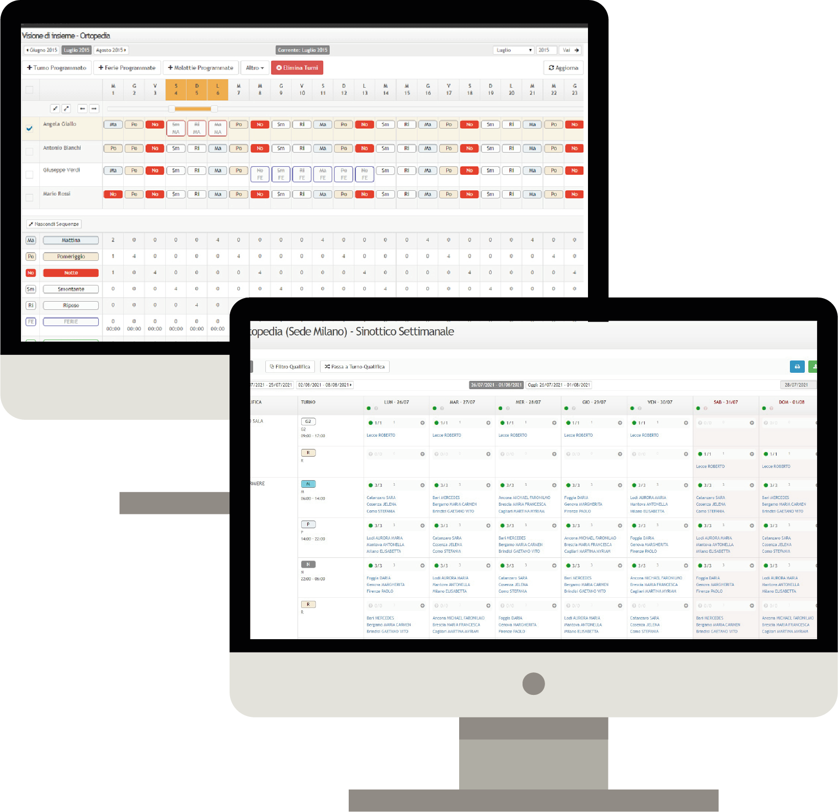 Look&Go Pianificazione turni di lavoro e calendario presenze